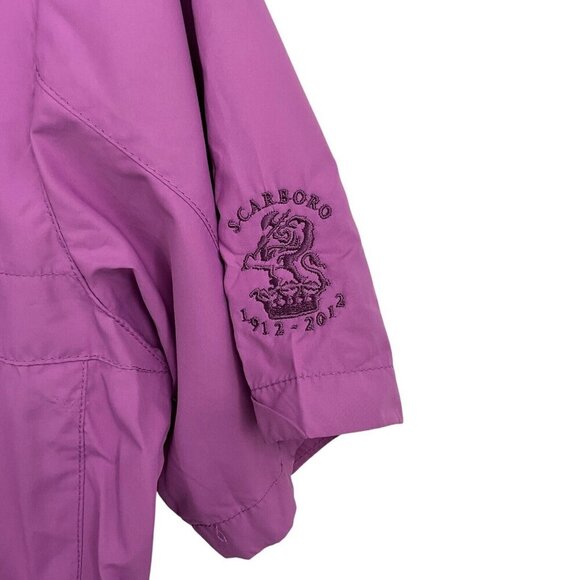 Abacus Outdoor Women's Packable Jacket Fuchsia Pink Size L Short Sleeve Hood - Picture 5 of 11